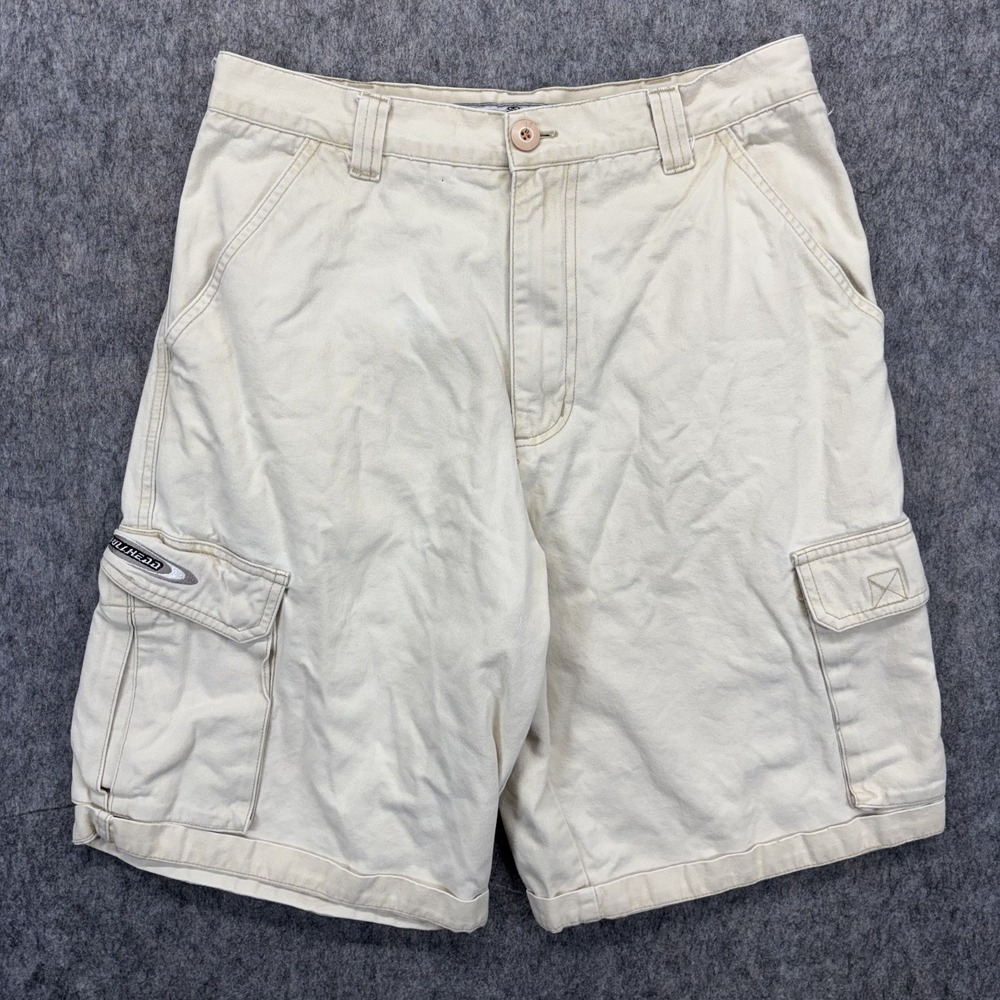 Vintage Y2K Bullhead Shorts Men's 30 x 10 Baggy Surf Skate 90s USA Cargo Pockets